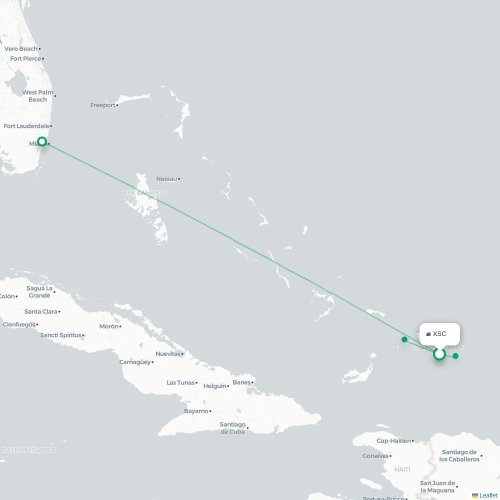 XSC routes and destination map