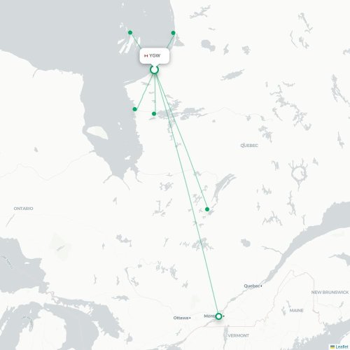 Route map   YGW 