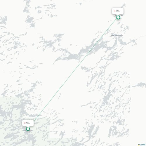 Mapa lotu bezpośredniego Sioux Lookout – Pickle Lake