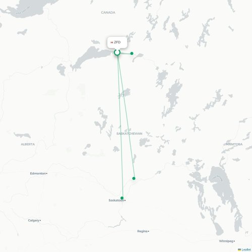 ZFD routes and destination map