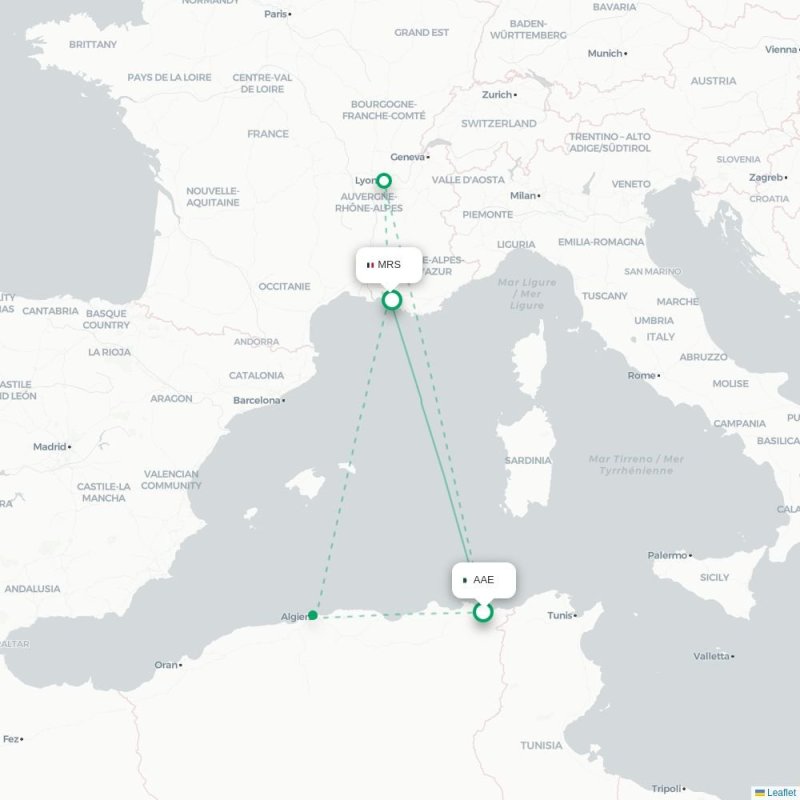 AAE - MRS route map