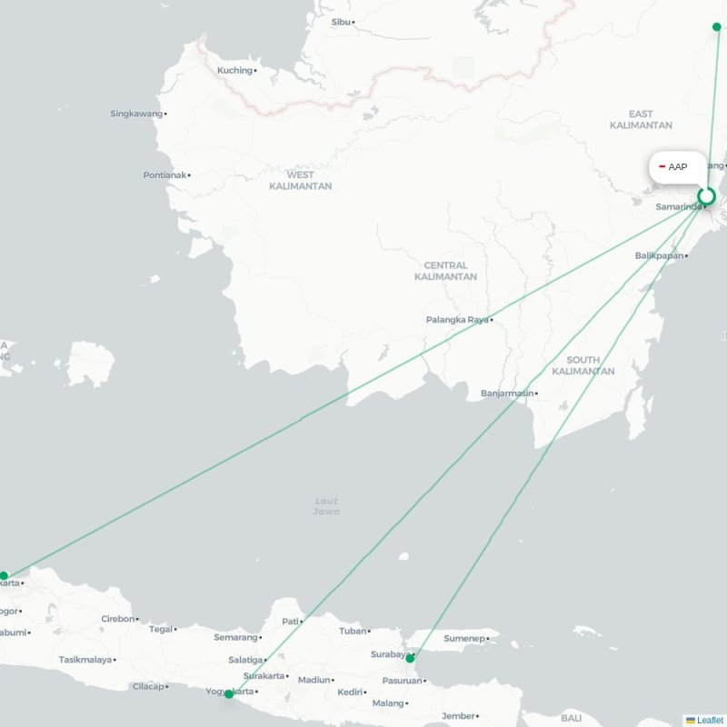 AAP - BEJ route map