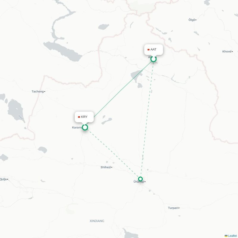 AAT - KRY route map