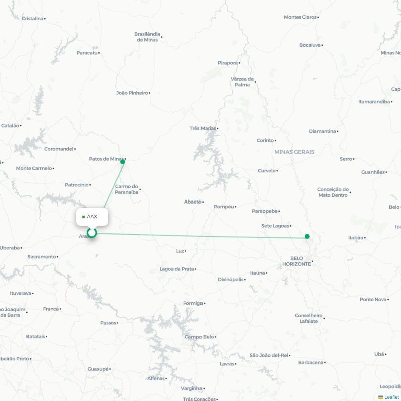 AAX - CNF route map