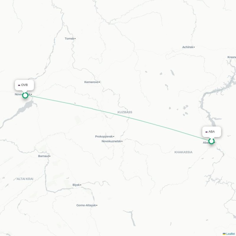 ABA - OVB route map