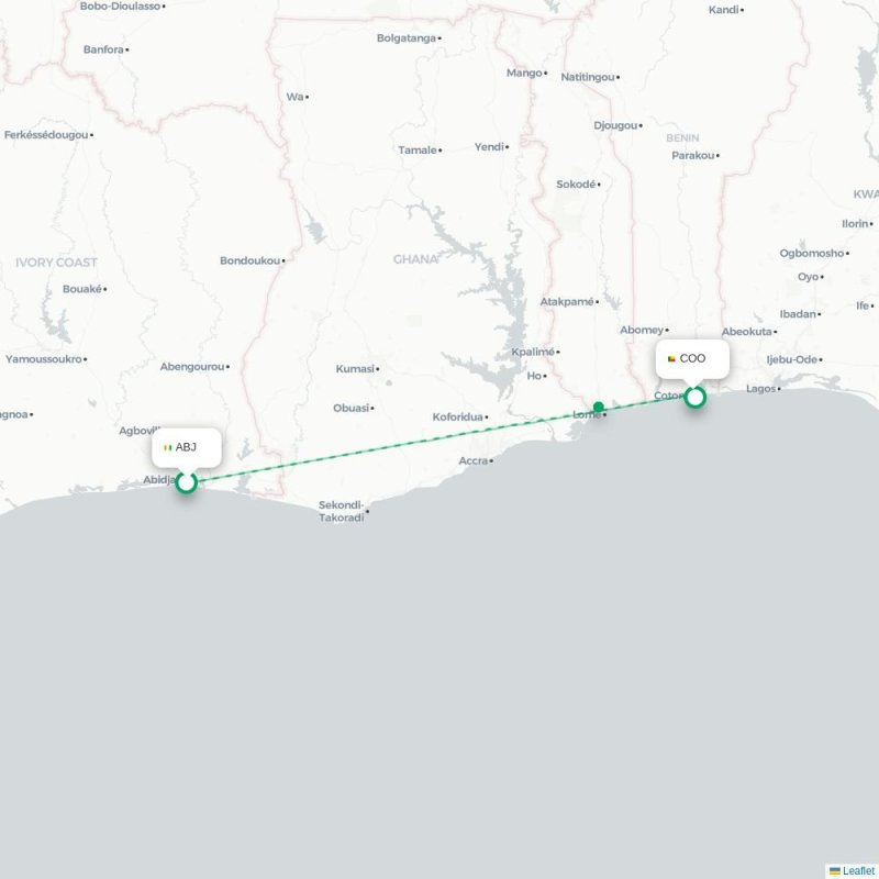 ABJ - COO route map