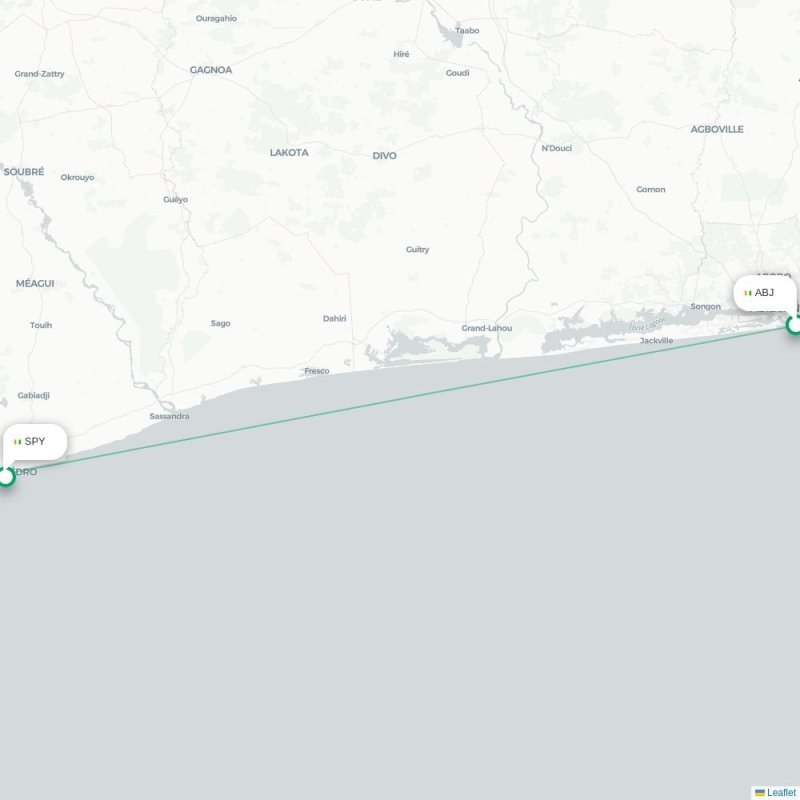 ABJ - SPY route map