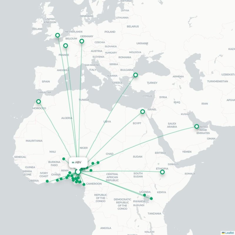 ABV - NSI route map