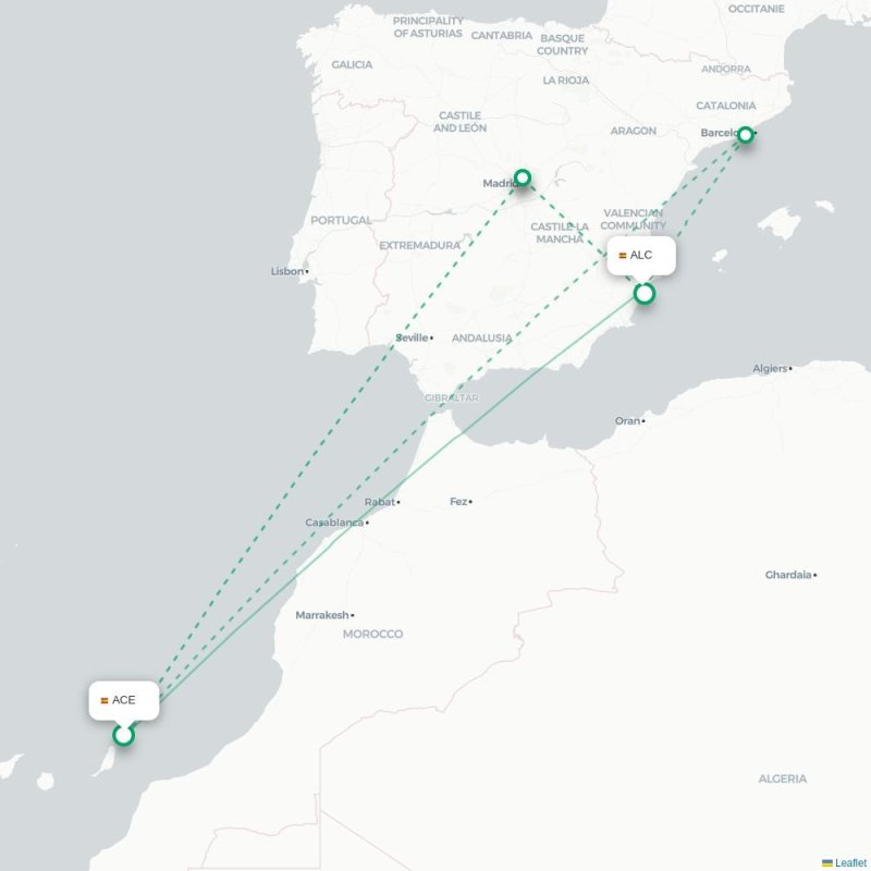ACE - ALC route map