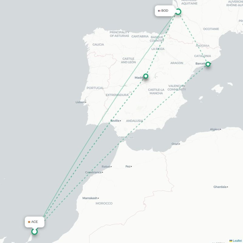 ACE - BOD route map