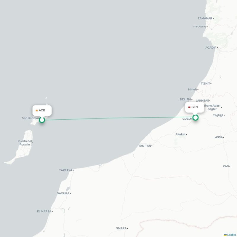 ACE - GLN route map
