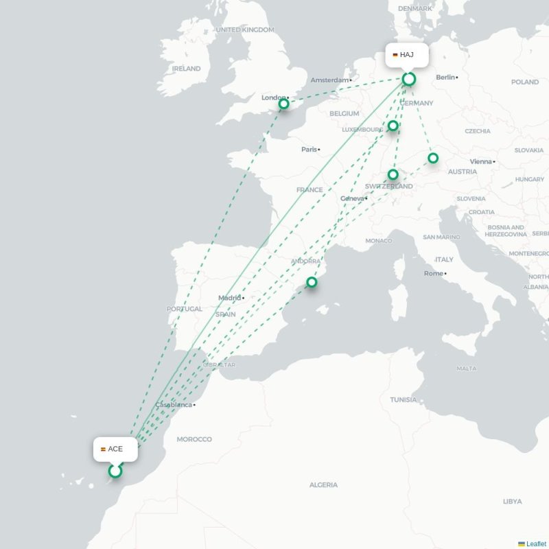 ACE - HAJ route map