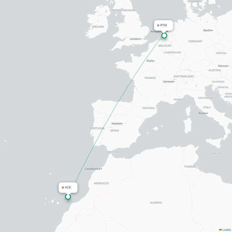 ACE - RTM route map