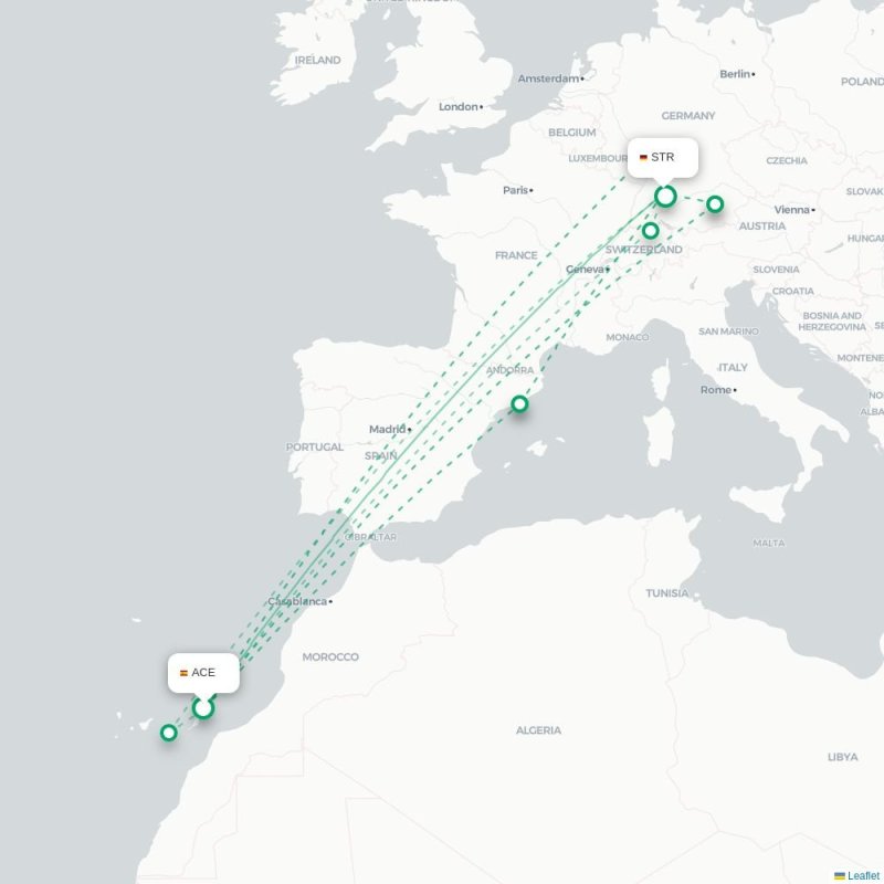 ACE - STR route map
