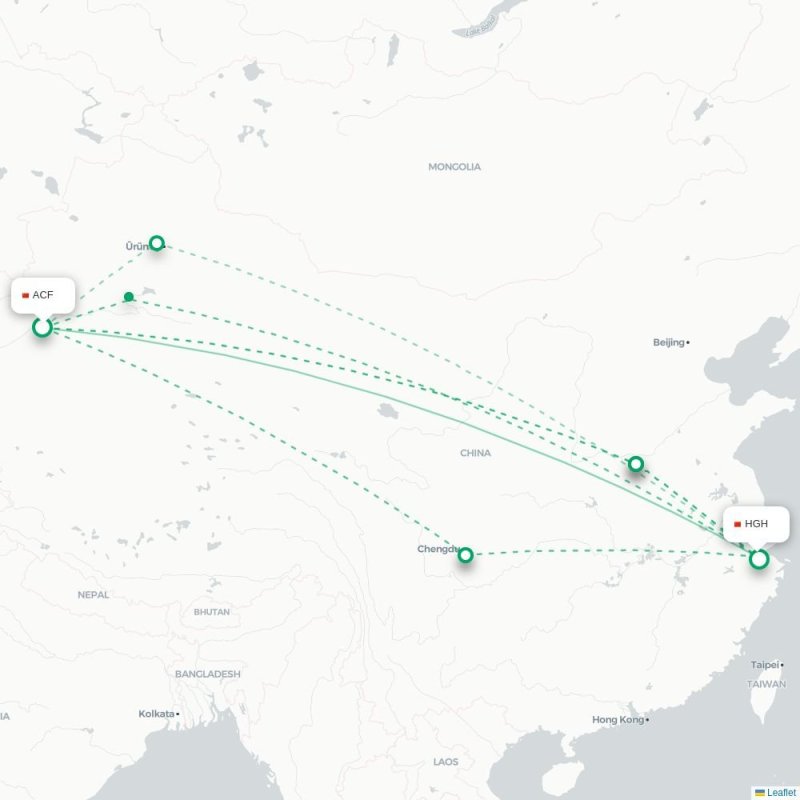 ACF - HGH route map