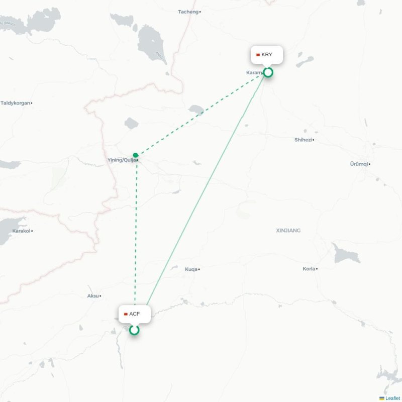 ACF - KRY route map