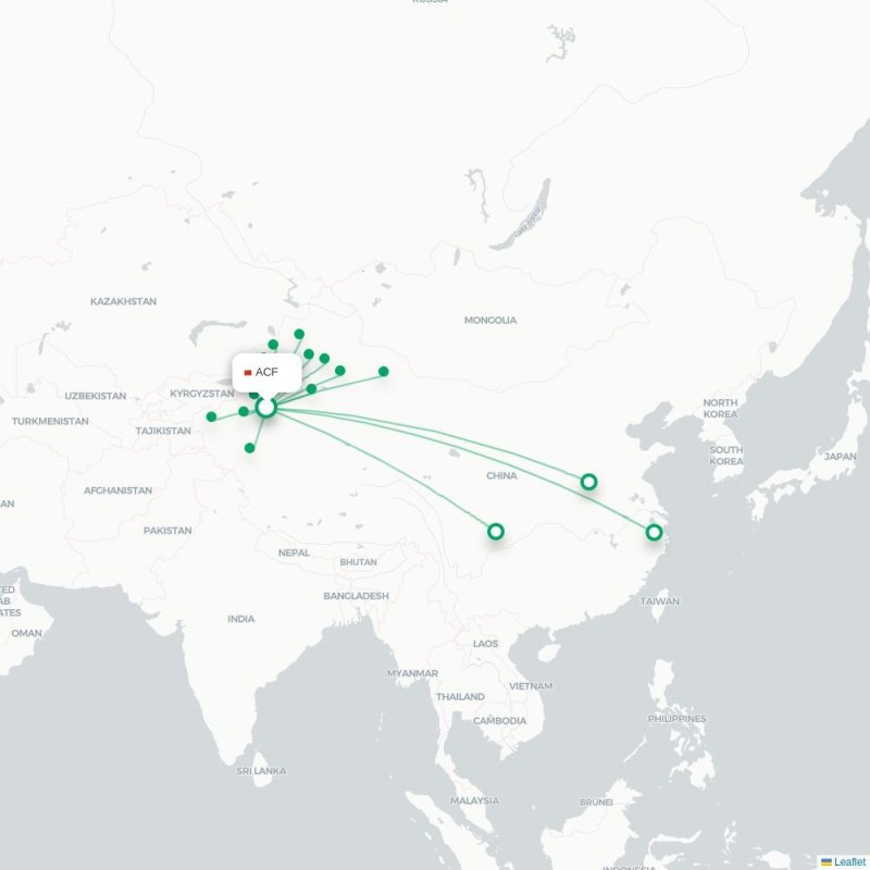 ACF - SHF route map