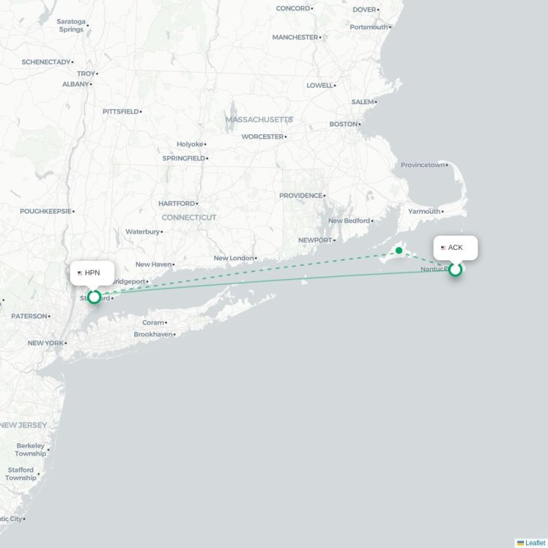 ACK - HPN route map