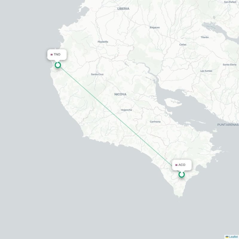 ACO - TNO route map