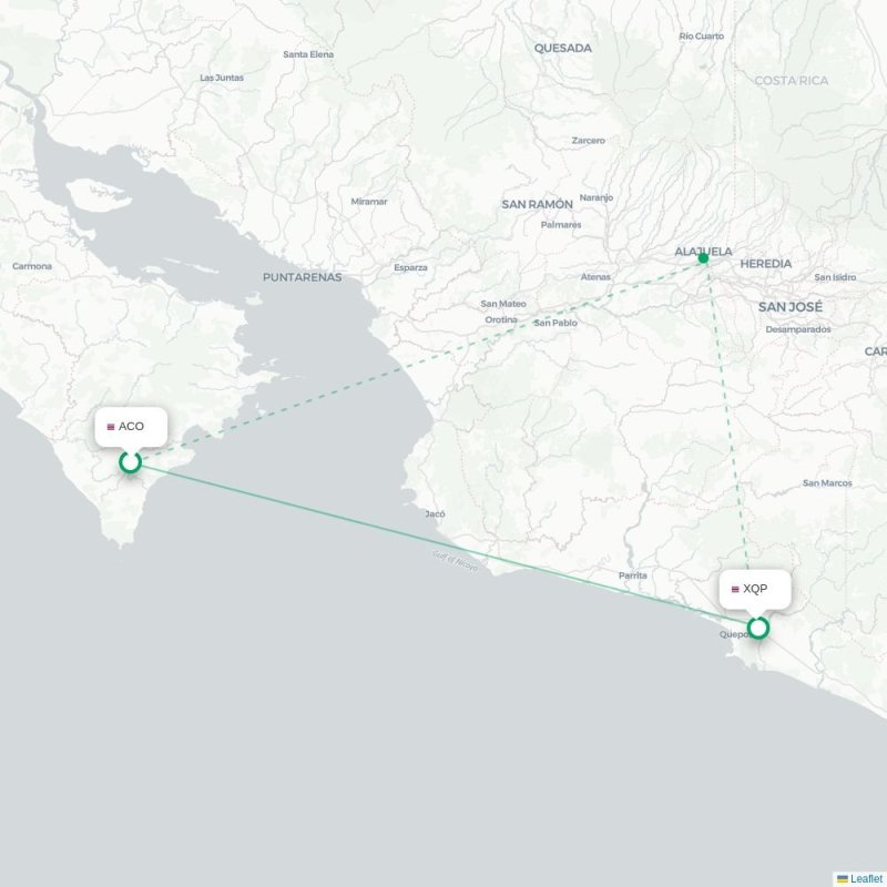 ACO - XQP route map