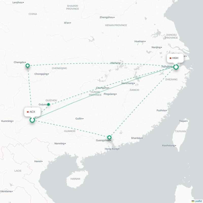 ACX - HGH route map