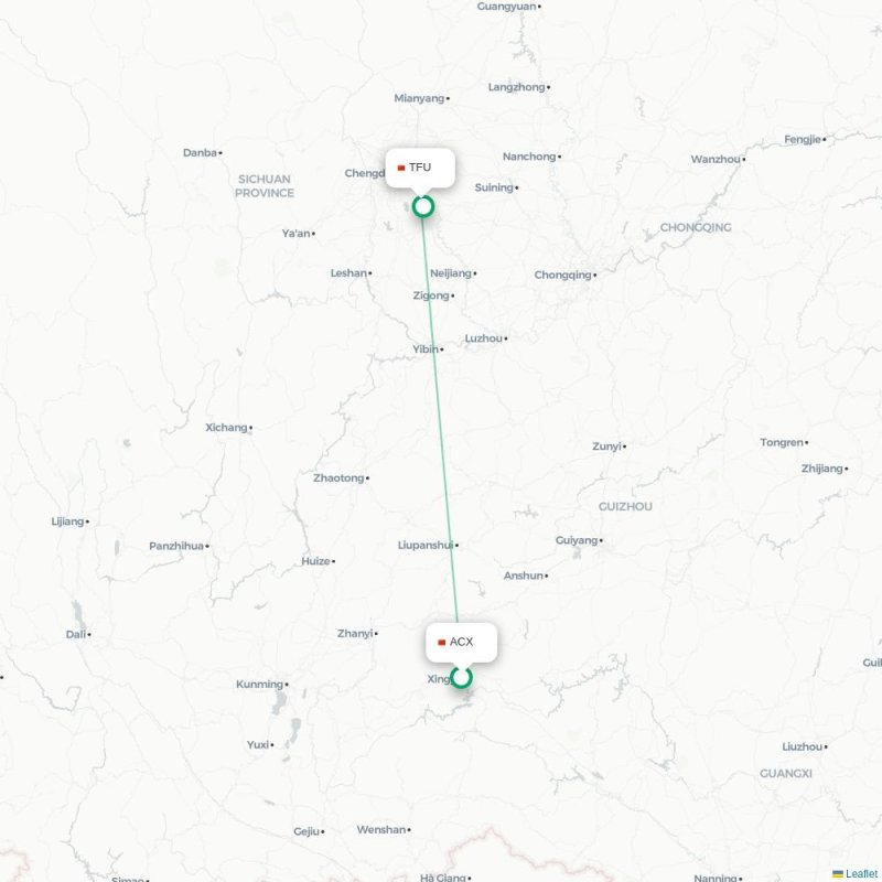 ACX - TFU route map