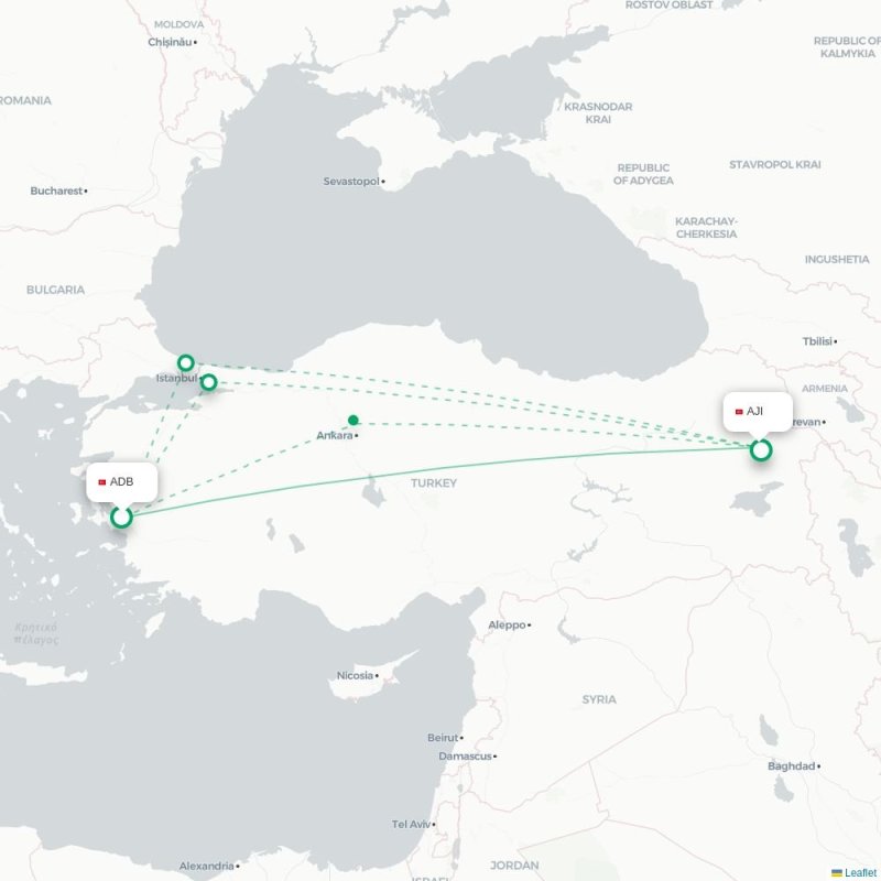 ADB - AJI route map
