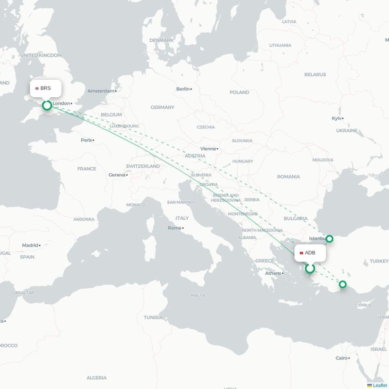 ADB - BRS route map