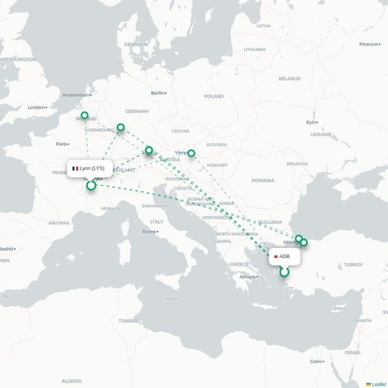 ADB - LYS route map