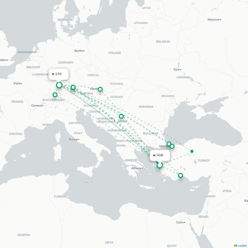 ADB - STR route map