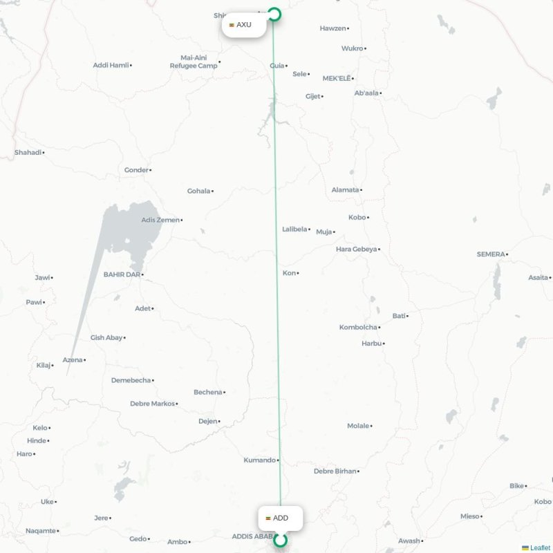 ADD - AXU route map