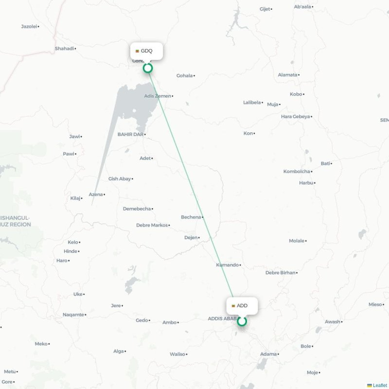ADD - GDQ route map