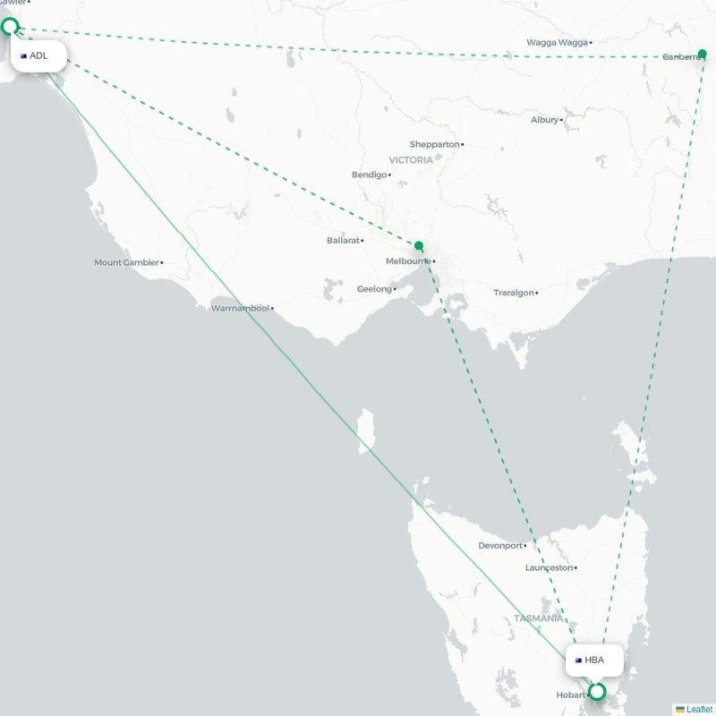 ADL - HBA route map