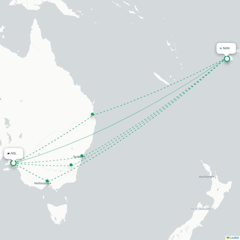 ADL - NAN route map