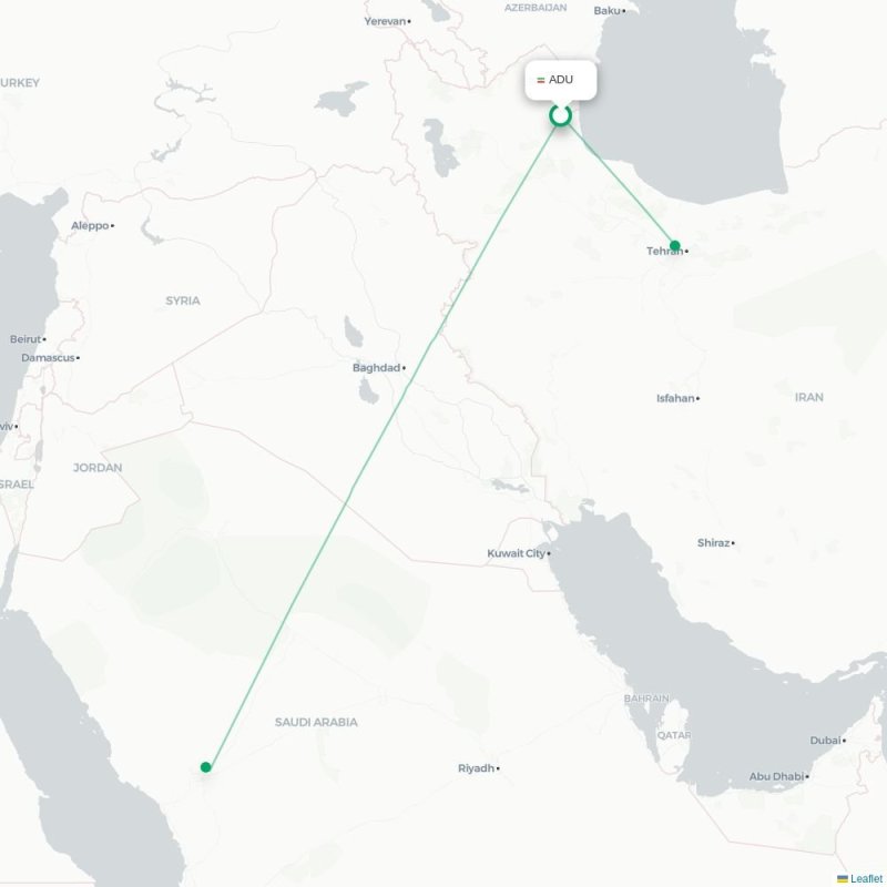 ADU - MED route map