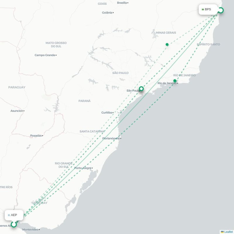 AEP - BPS route map