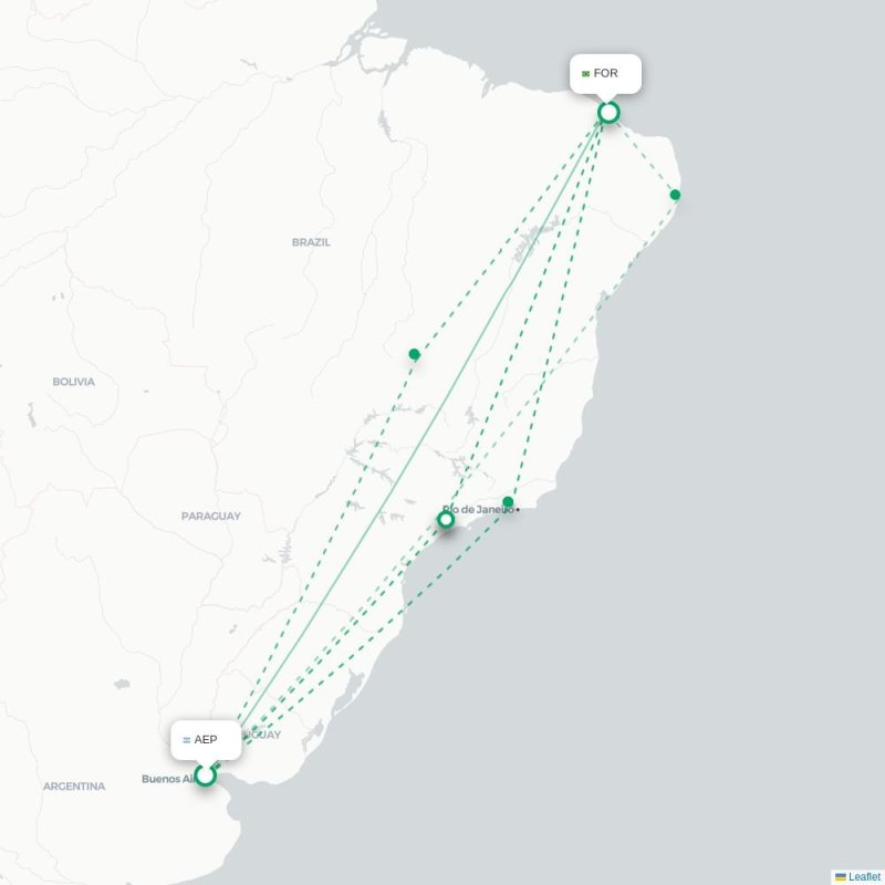 AEP - FOR route map