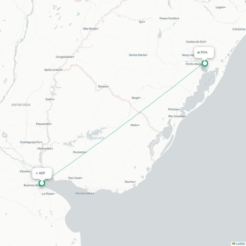 AEP - POA route map