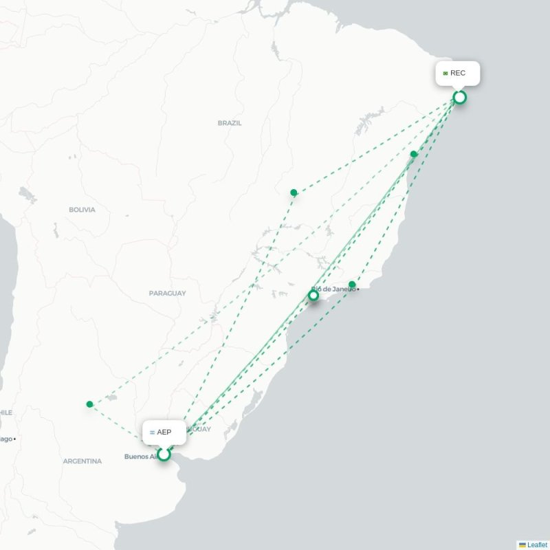 AEP - REC route map