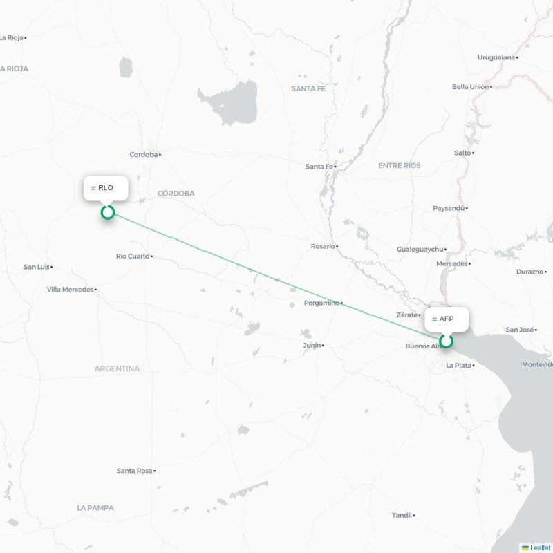 AEP - RLO route map