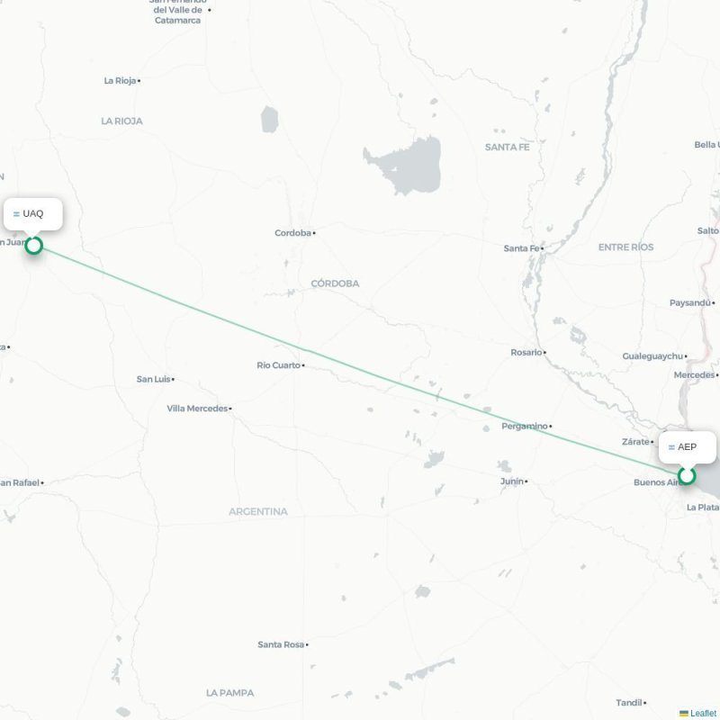 AEP - UAQ route map