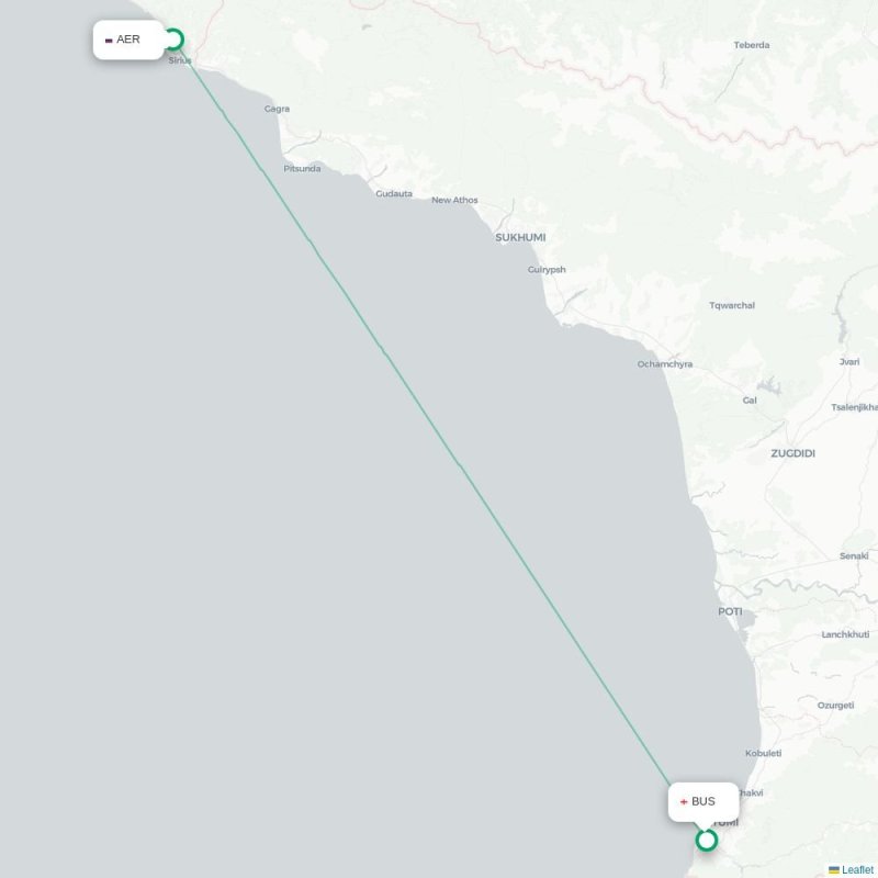 AER - BUS route map