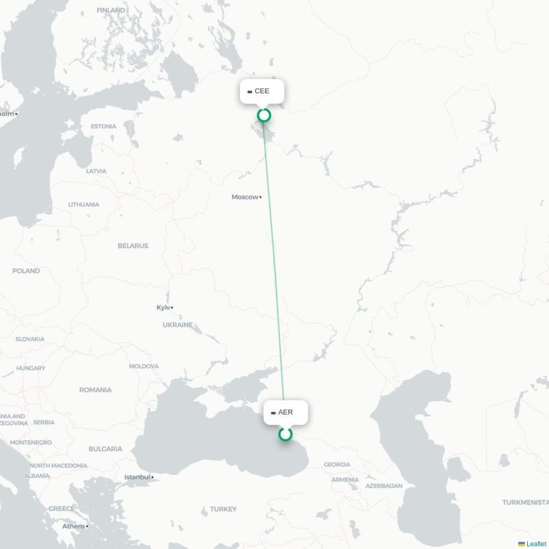 AER - CEE route map