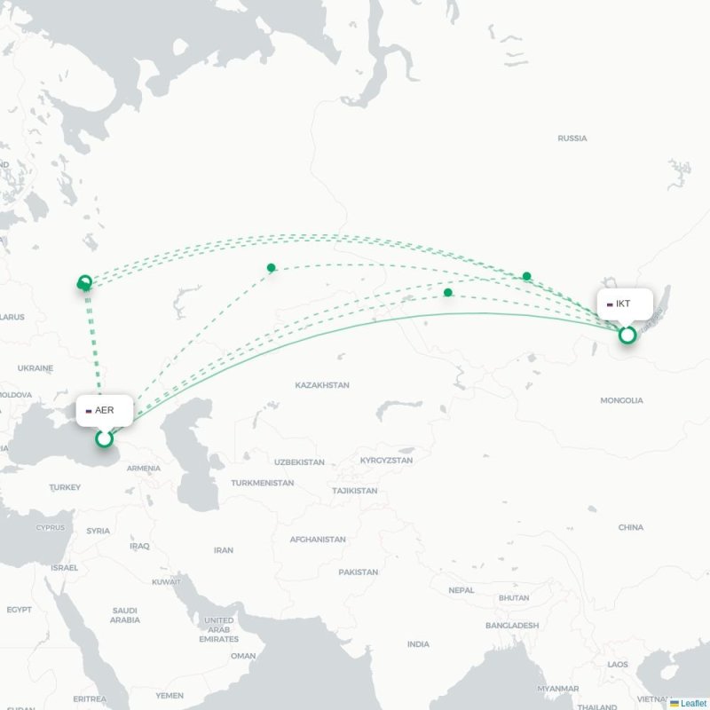 AER - IKT route map