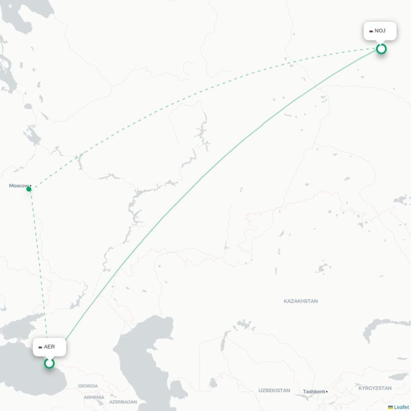 AER - NOJ route map