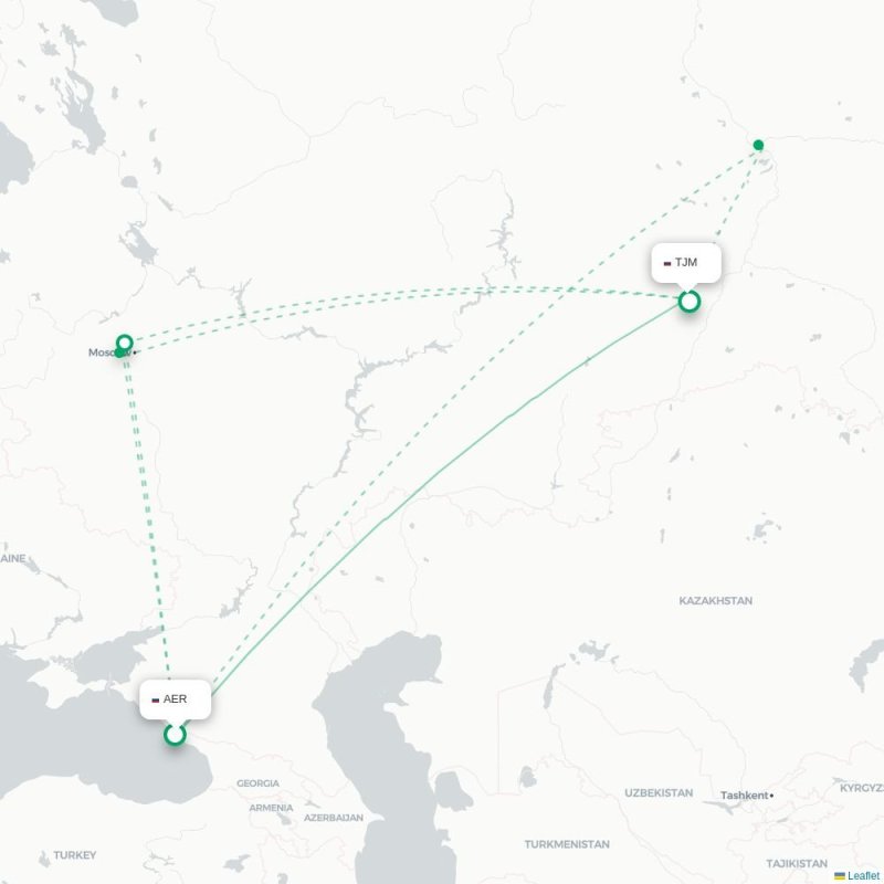 AER - TJM route map