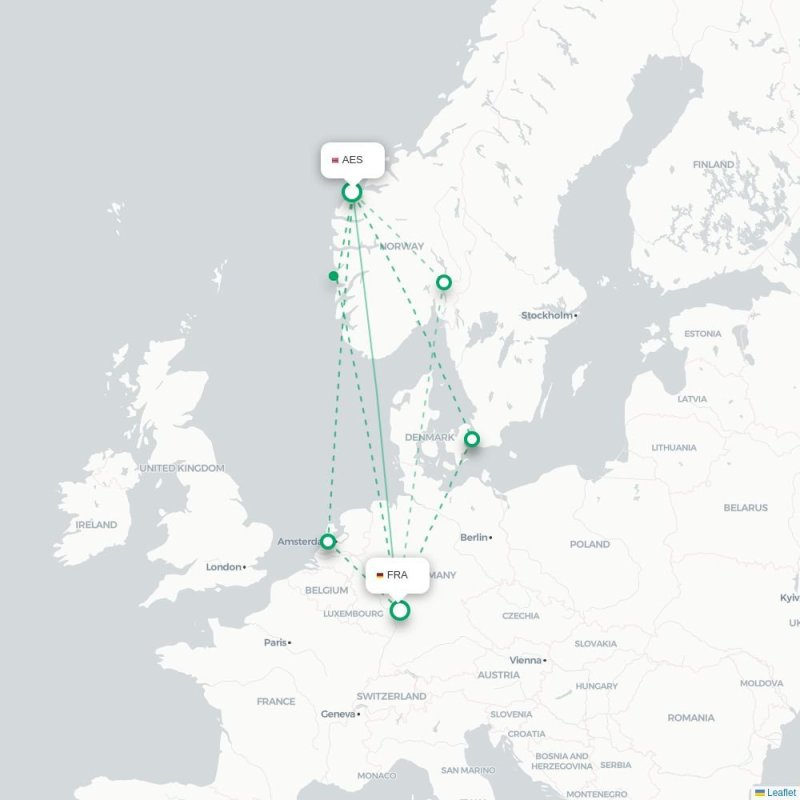 AES - FRA route map