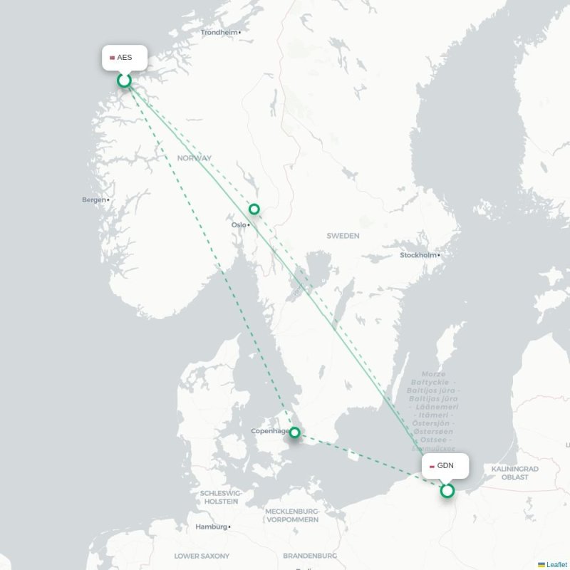 AES - GDN route map