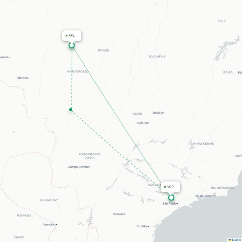 AFL - VCP route map