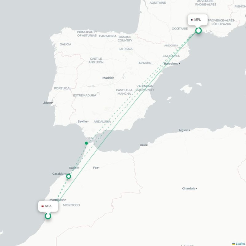 AGA - MPL route map
